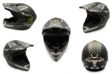 Шолом кросовий (mod: Skull) (size: XL, чорний матовий) MONSTER ENERGY