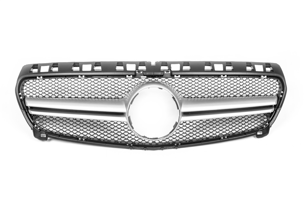 Передня решітка AMG Silver (2012-2015) для Mercedes A-class W176 рр