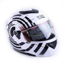 Шлем трансформер (mod: MD-903) (size:S, зебра) VIRTUE AMG
