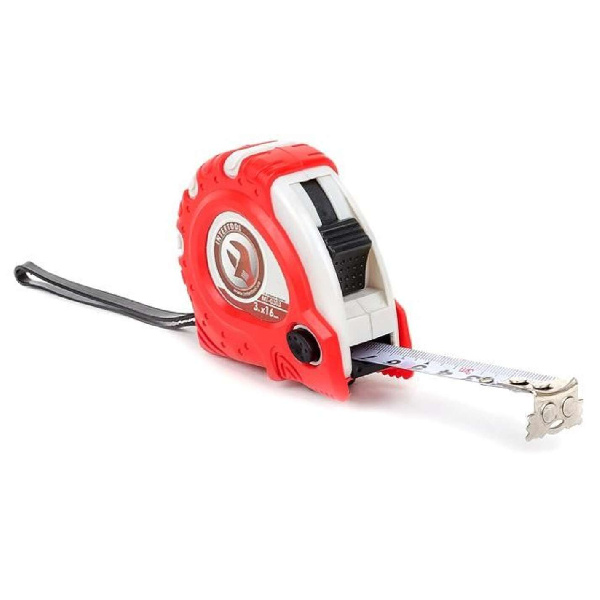 Рулетка с металлическим полотном 3м x 16мм Супер Магнит блистер