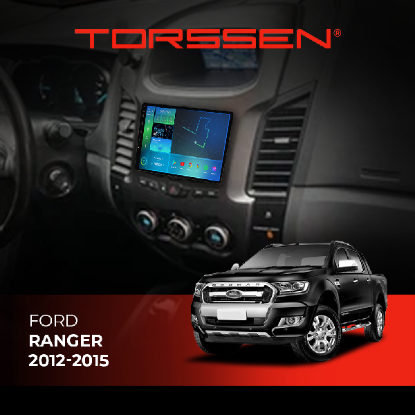 Штатна магнітола Torssen 2K Ford Ranger 12-15 FL9 4+64Gb 4G Carplay DSP