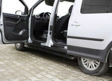 Накладки на дверні пороги EuroCap (2 шт., ABS) Volkswagen Caddy 2015-2020 рр.