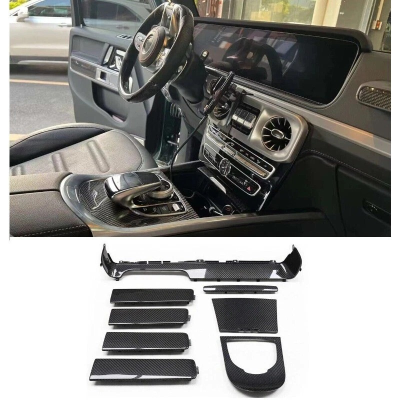 Комплект карбонових вставок в салон V2 Mercedes G сlass W463 2018-2024 гг.