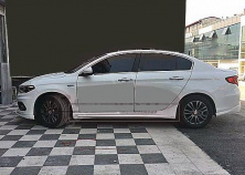 Бокові пороги (під фарбування) для Fiat Tipo 2016- рр