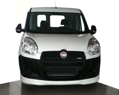 Накладка на передній бампер (нижня накладка, під фарбування) для Fiat Doblo II 2010-2022 рр