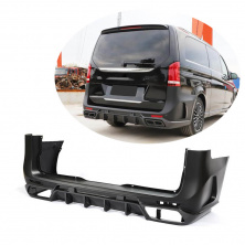 Задній бампер (2014-2019, Карбон) Mercedes Vito/V-class W447 2014- гг.