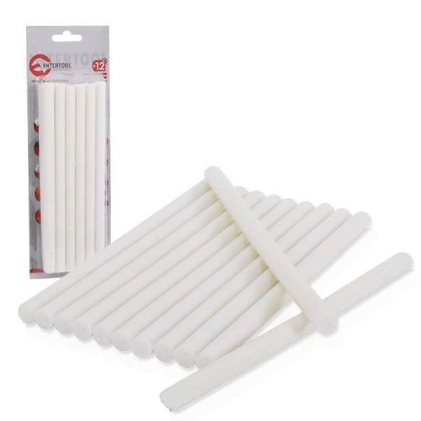 Комплект стержней клеевых белых 11,2 мм* 200 мм, 12 шт