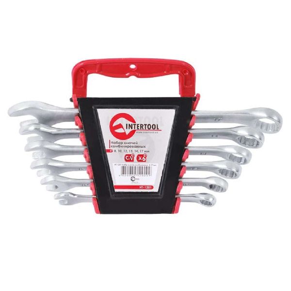Набор ключей комбинированных 6 шт., 8-17 мм CrV