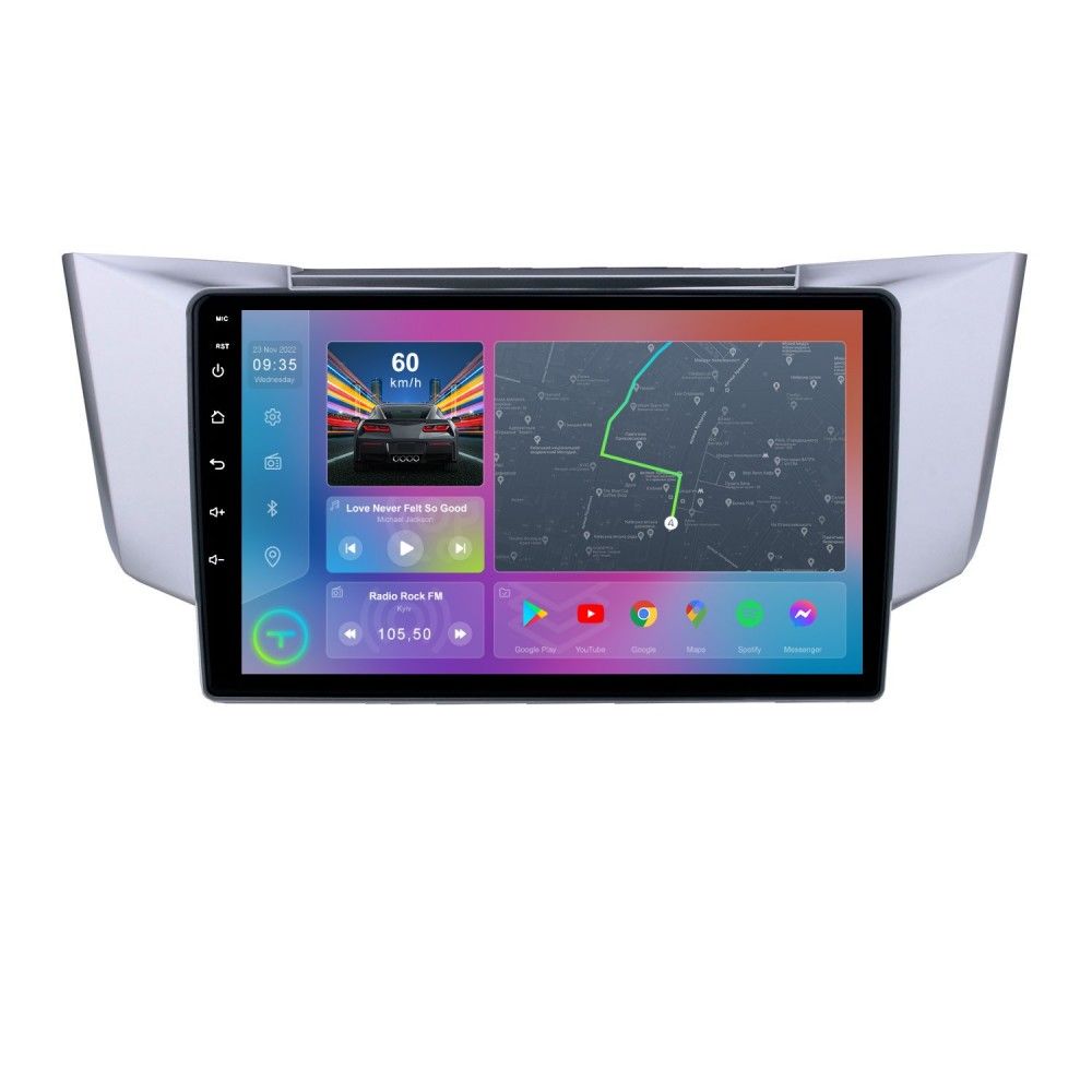 Штатна магнітола Torssen Lexus RX 03-09, Toyota Harrier Silver FL9 4+64Gb 4G Carplay DSP
