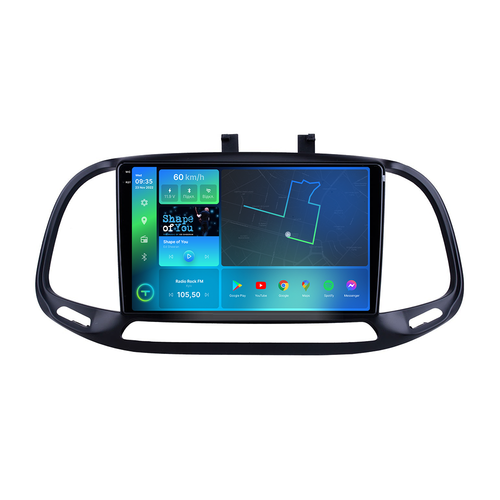 Штатна магнітола Torssen 2K Fiat Doblo 15+ FL9 4+64Gb 4G Carplay DSP