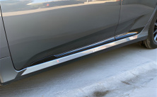 Дверні молдинги DPT (чорний глянець) Honda Civic Sedan X 2016-2021 гг.
