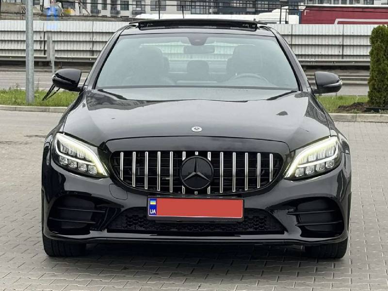 Передня оптика (2 шт, без блоків, рестайлінг) Mercedes C-сlass W205 2014-2021 рр.