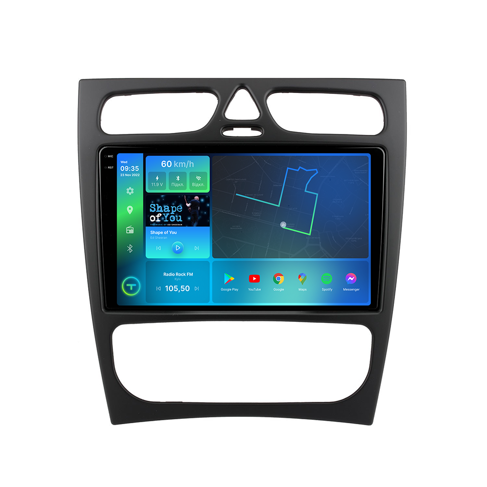 Штатна магнітола Torssen 2K Mercedes C-klasse (W203) 2000-2004 FL9 4+64Gb 4G Carplay DSP