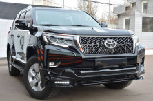 Накладки на передній і задній бампер TRD (2017-) Чорний колір Toyota Land Cruiser Prado 150 2009-2023 рр.