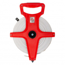 Рулетка геодезическая с полотном из стекловолокна 50 м*13 мм INTERTOOL