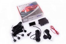 Парктронік mod:PA102 (датчики чорні 4шт, LCD, монтажний комплект) THOR