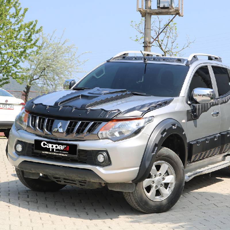 Комплект накладок на капот DRAGON (2015-2019, 3 шт) Mitsubishi L200 2015-2024 рр.