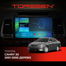 Штатна магнітола Torssen 2K Toyota Camry 30 01-06 дерево F96128 4G Carplay DSP