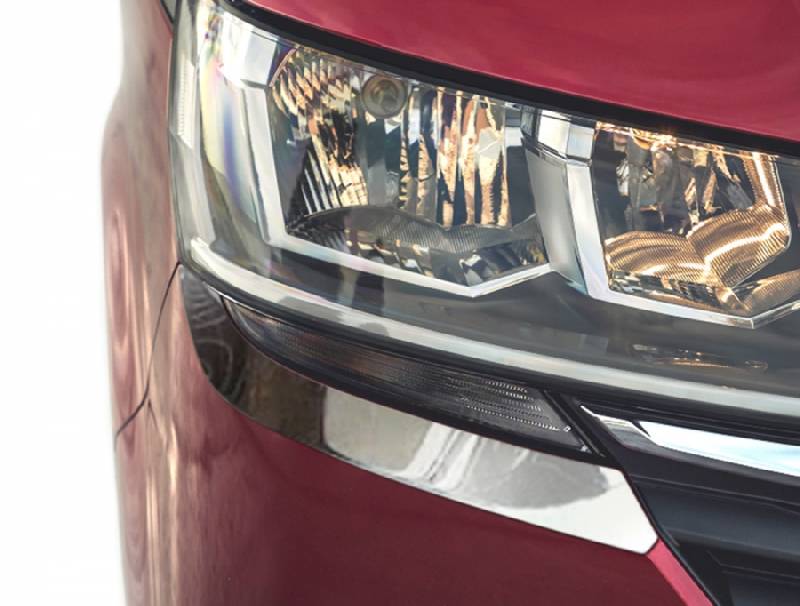 Вії під фари 2019+ (2 шт, нерж) Volkswagen T6 2015-2024 рр.