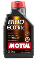 Олія автомобільна, 1л (синтетика, 5W-30, 8100 ECO-LITE) MOTUL (#108212)