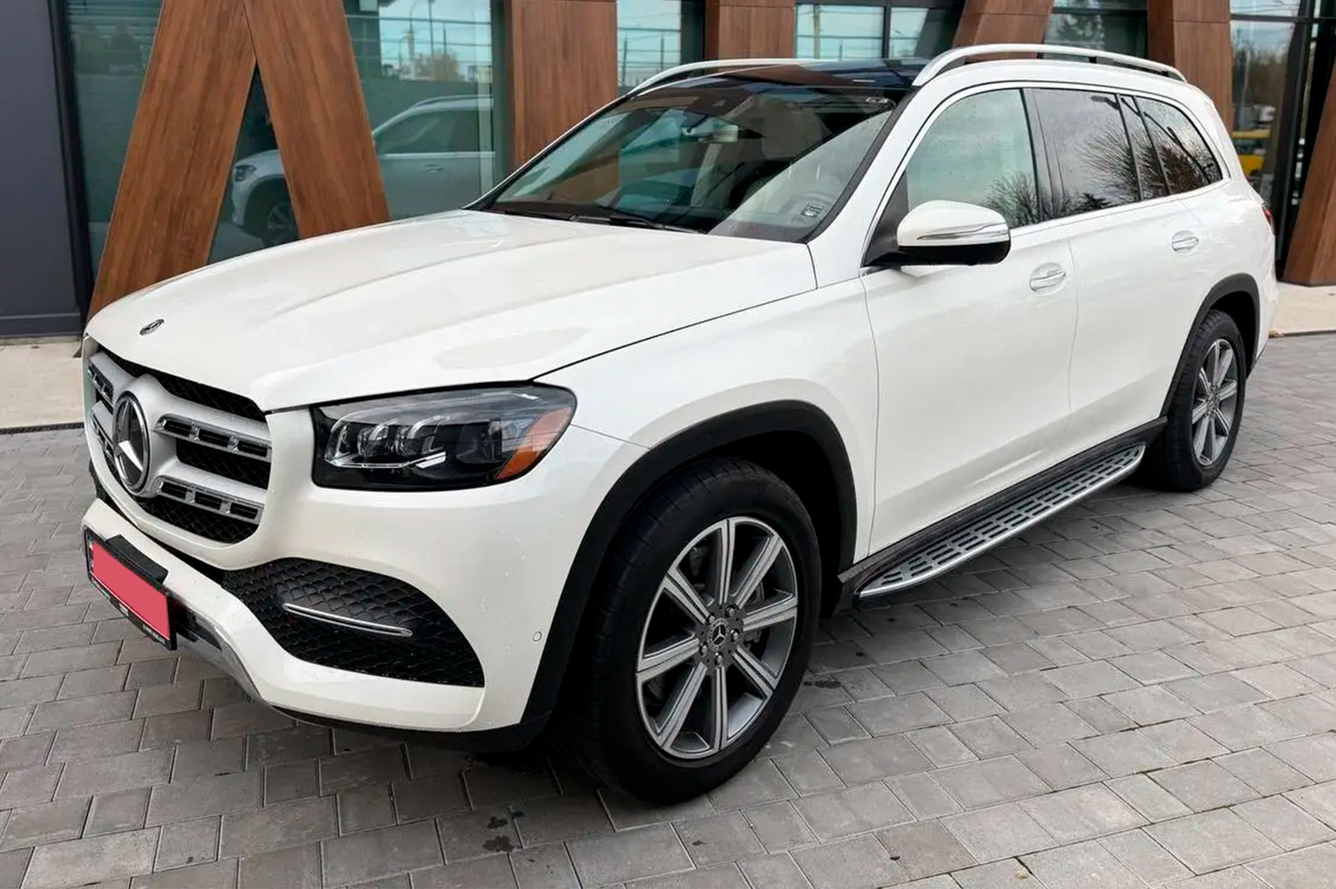 Бокові пороги (2 шт, OEM) для Mercedes GLS X167 2019- рр