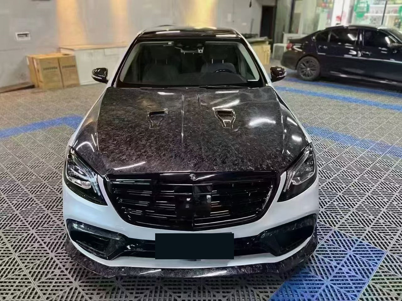 Капот (Кований карбон) Mercedes S-сlass W222 2013-2022 гг.