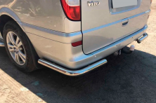 Задні куточки AK003 (2 шт., нерж) Середня і довга база Mercedes Vito W639 2004-2014 рр.