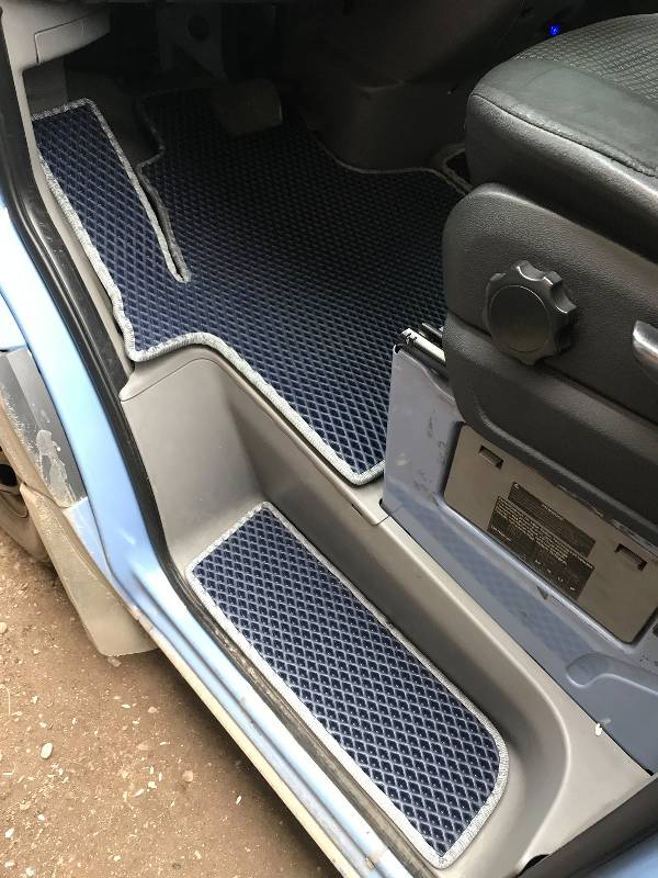 Килимки на пороги (3 шт, EVA, чорні) Volkswagen Crafter 2006-2016 рр.