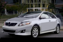 Накладка на передній бампер (під фарбування) Toyota Corolla 2007-2013 рр.