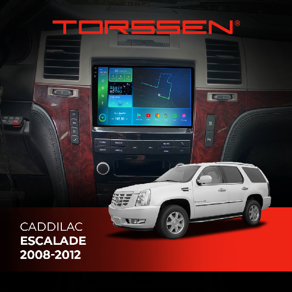 Штатна магнітола 2K Torssen Caddilac Escalade 2008-2012 F9432 4G Carplay DSP