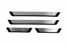 Накладки на пороги Flexill (4шт) Exclusive Ford Fusion 2012-2020 рр.