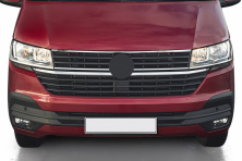 Накладка на верх решітки 2019+ (1 шт, нерж) Volkswagen T6 2015-2024 рр.