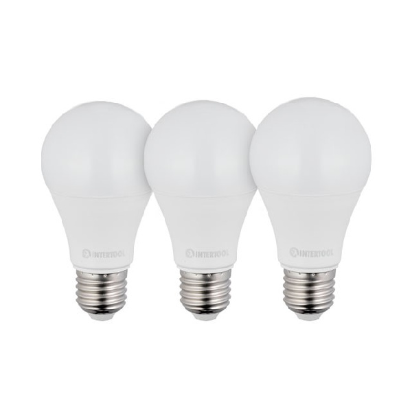 Светодиодные лампы, набор 3 ед. LL-0015, LED A60, E27, 12 Вт, 150-300 В, 4000 K, 30000 г, гарантия 3 года