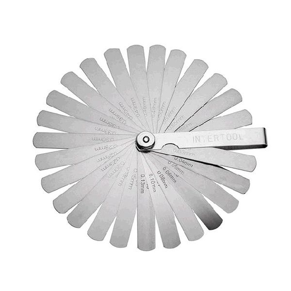 Комплект щупів 0,04-0,63мм 26шт INTERTOOL