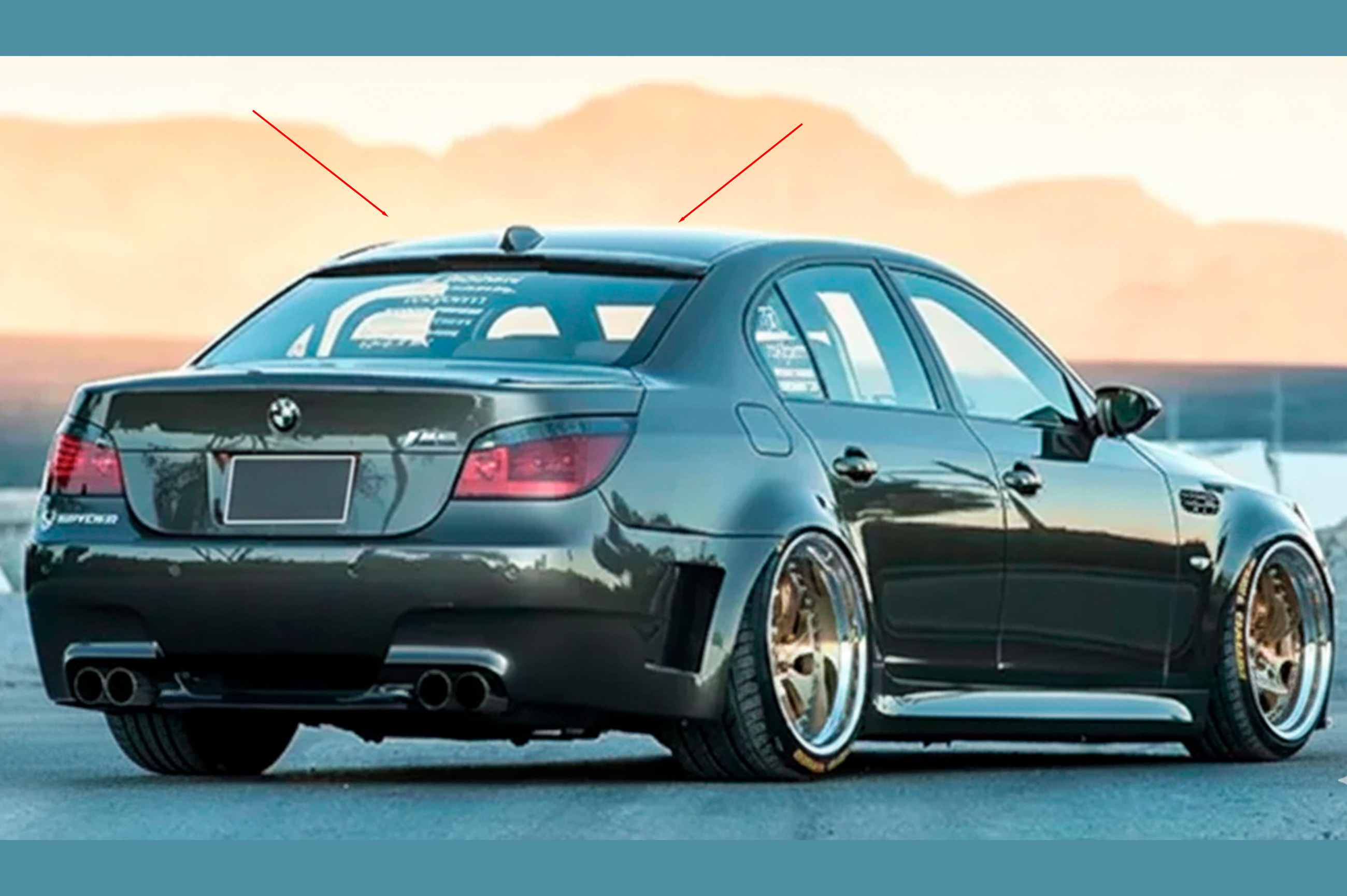 Бленда DPT V-2 (чорний глянець) BMW 5 серия E60/E61 2003-2010 гг.