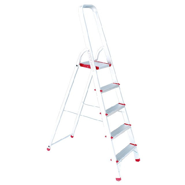 Стремянка из алюминия, 5 ступеней, высота до платформы 1065 мм