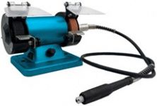Станок точильный KRAISSMANN 150 DS 75 (шлифовальный с гравером ) 150 Вт, Диаметр точильного камня: 75 мм, Толщина точильного камня: 20 мм, Посадочны