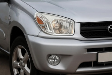 Накладки на фари (2 шт., пласт) 2003-2006 Toyota Rav 4 2001-2005 рр.