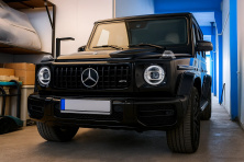 Передня решітка (GT Panamericana, без хрому) Повністю чорна Mercedes G сlass W463 1990-2018 рр.