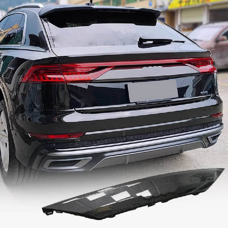 Накладка над номером (2019-2022, Карбон) Audi Q8 2018- рр.