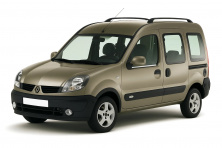 Зовнішня окантовка вікон (2 шт., нерж.) Carmos - Турецька сталь Renault Kangoo 1998-2008 рр.