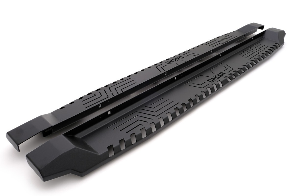 Бокові пороги Dakar V1 без LED (2015-2019, 2 шт, метал) Mitsubishi L200 2015-2024 гг.