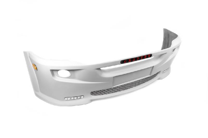 Накладка на передній бампер 2012↗ (LED, під фарбування) Volkswagen Crafter 2006-2016 рр.