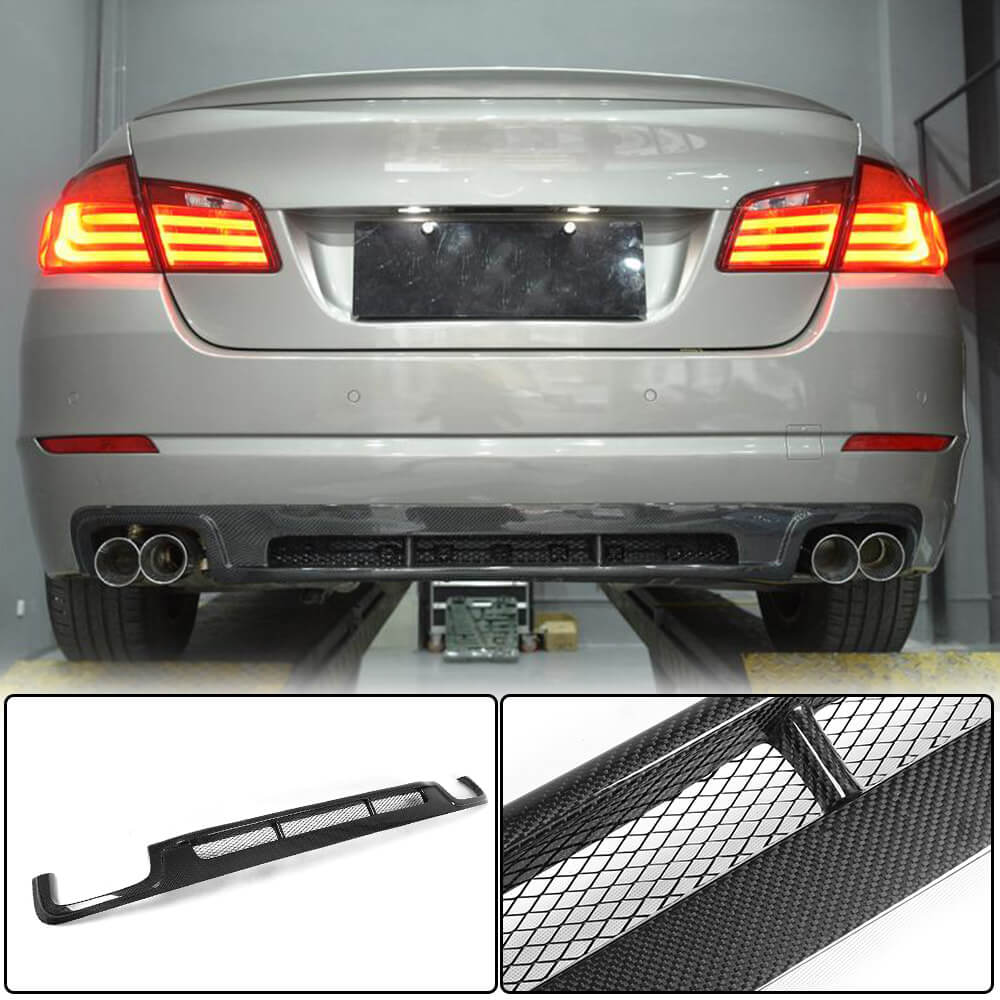Дифузор заднього бампера (для F10 Base 2010-2013, Карбон) BMW 5 серия F10/F11 2010–2016 гг.