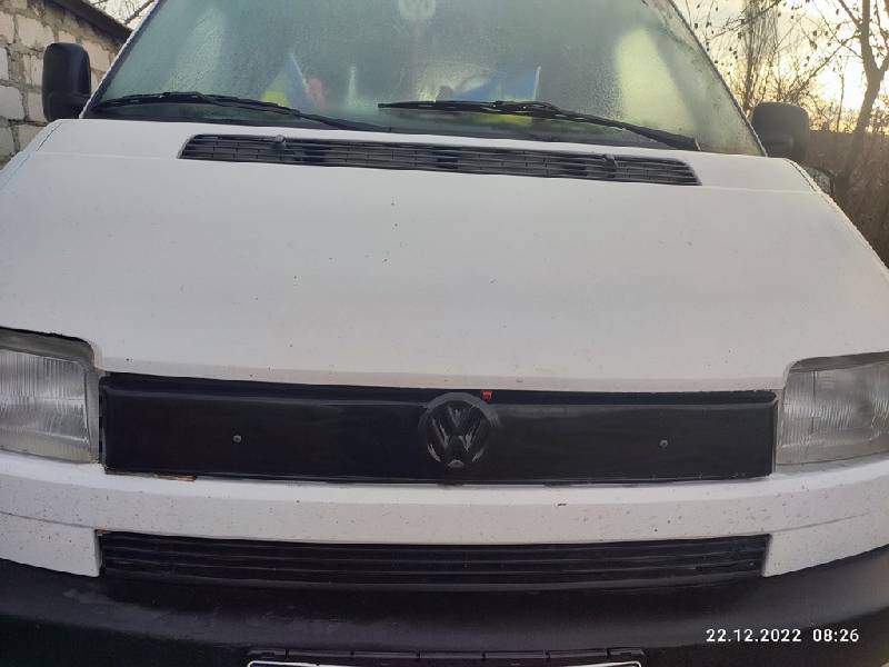 Зимова верхня накладка на решітку Матова на пряму морду Volkswagen T4 Transporter 1990-2003 рр.