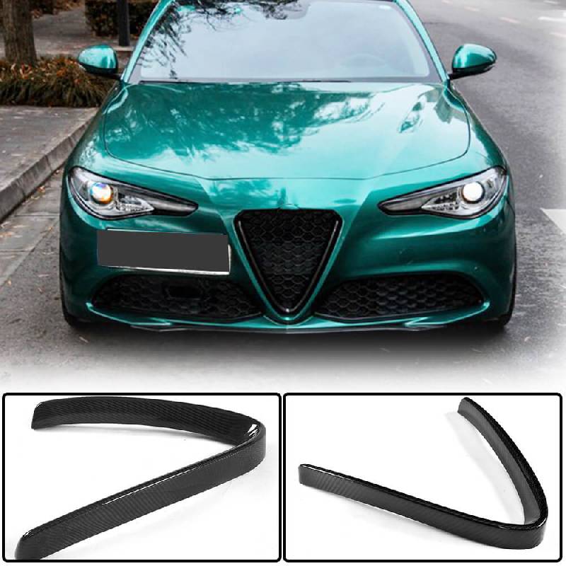 Накладка на решітку (для Base, Сухий карбон) Alfa Romeo Giulia 2016-2022 рр.