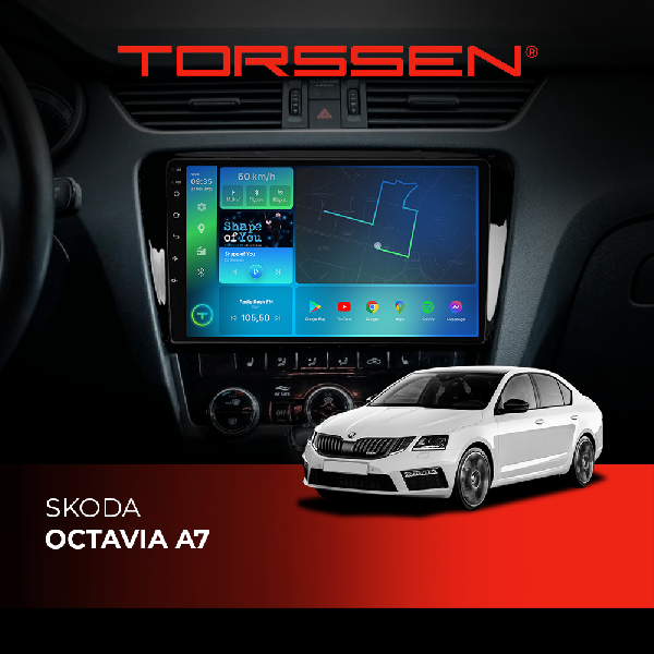 Штатна магнітола Torssen Skoda Octavia A7 NF10 Carplay