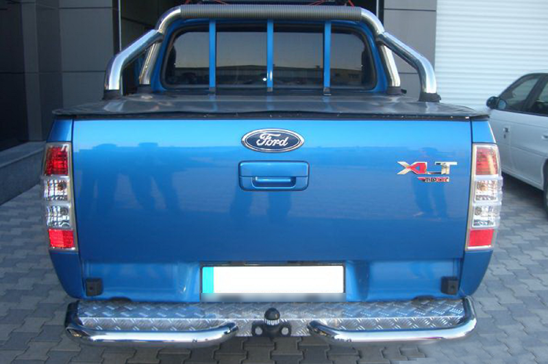 Задні кути AK003 (2 шт., нерж.) Ford Ranger 2007-2011 рр.