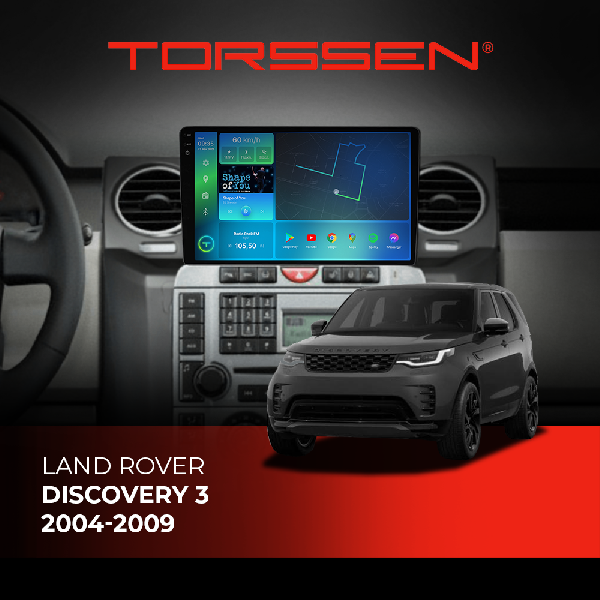 Штатна магнітола Torssen 2K Land Rover Discovery 3 04-09 F9432 4G Carplay DSP