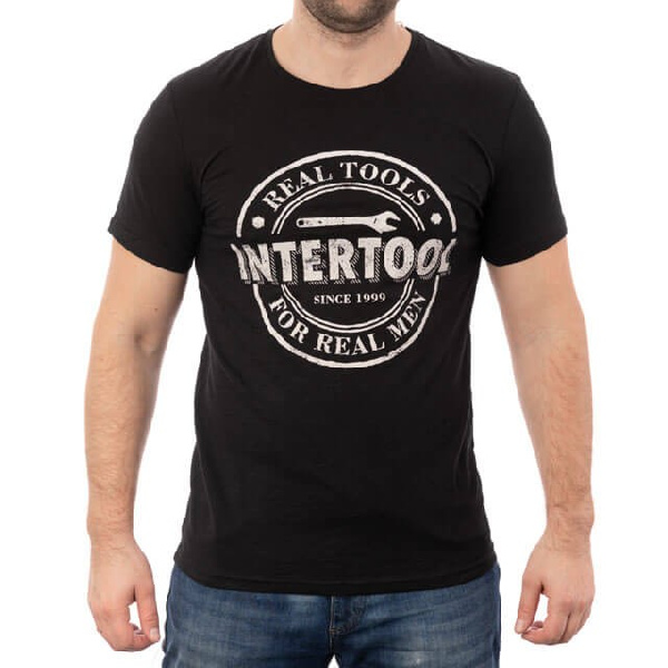 Футболка черная S 100% хлопок